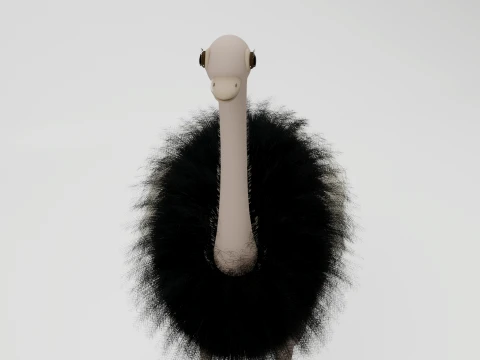 Ostrich 3D Model