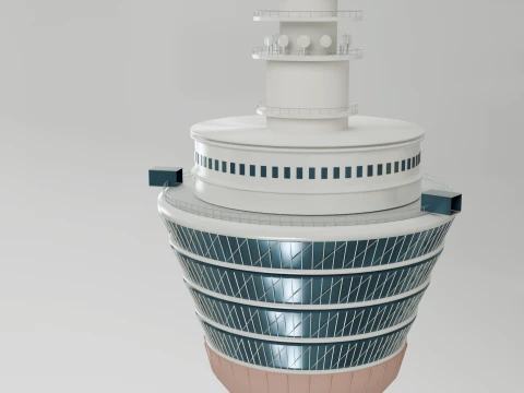 Kuala Lumpur Tower 3D Model