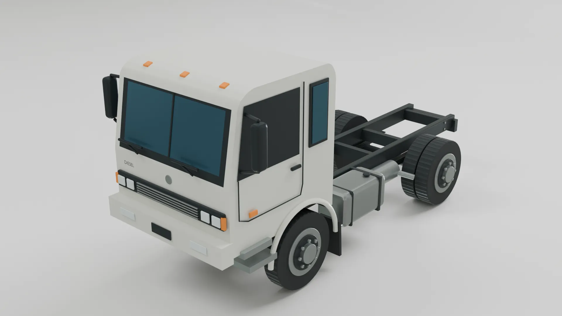 Truck 3D Model .c4d .max .obj .3ds .fbx .stl .blend