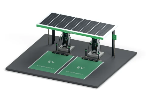 EV Charging Station Modelo 3D