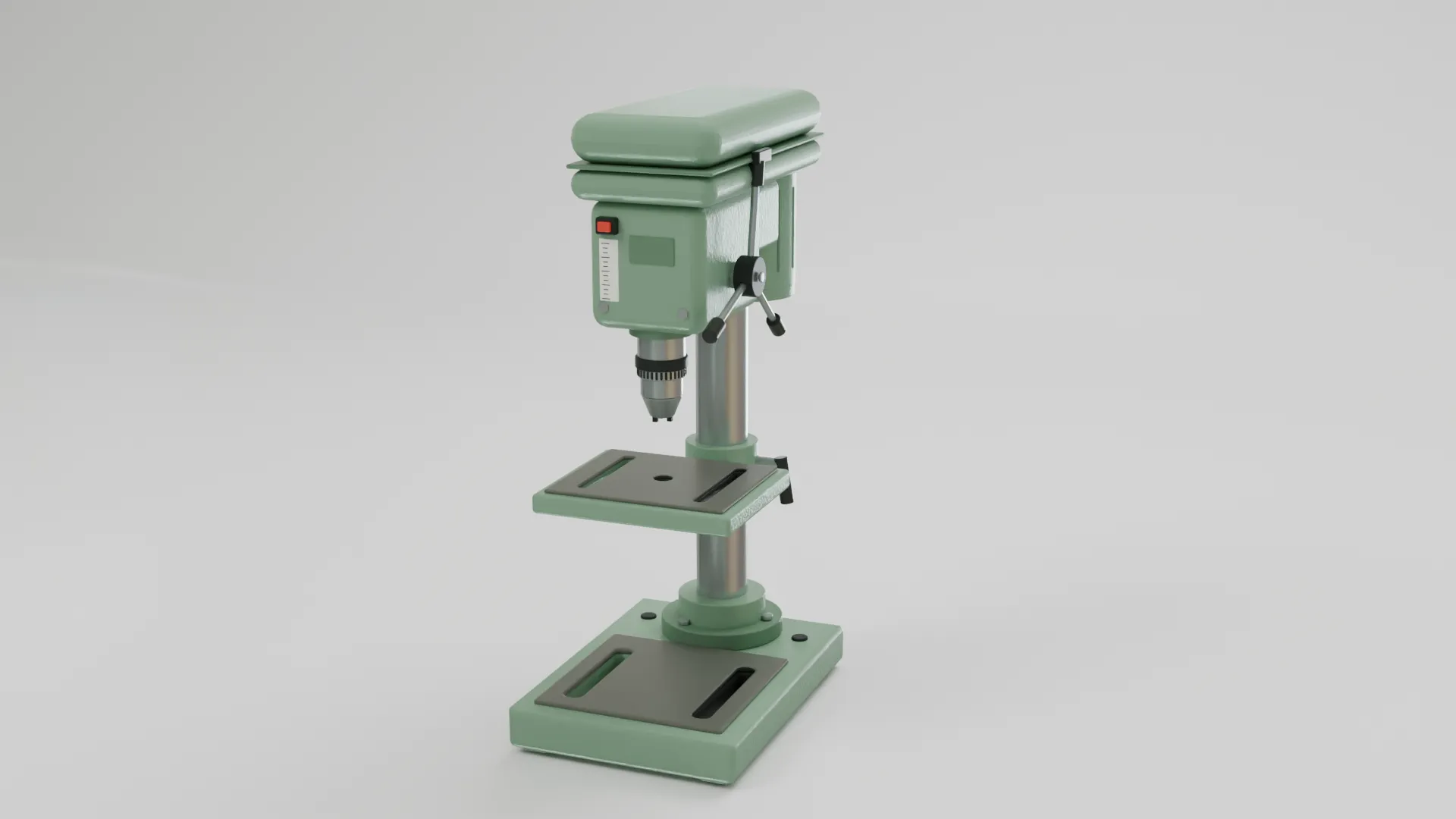 Drill Press 3D Model .c4d .max .obj .3ds .fbx .stl .blend