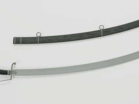 Pattern 1796 Cavalry Sword 3D Model