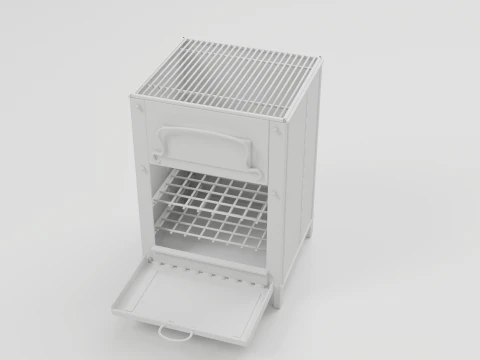 Portable Woodstove 3D Model