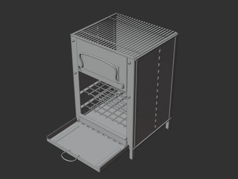 Portable Woodstove 3D Model