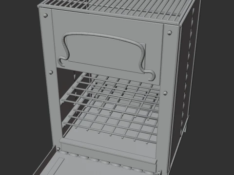Portable Woodstove 3D Model