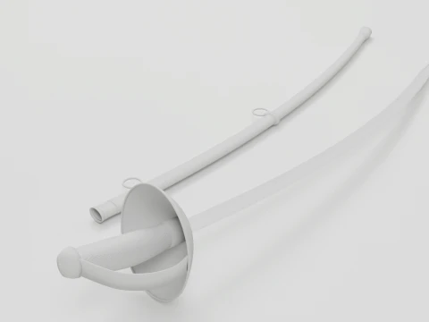Cavalry Sword Modèle 3D