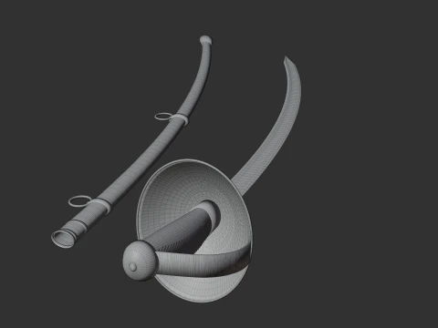 Cavalry Sword Modèle 3D