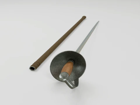 Pattern 1908 Cavalry Sword 3D Model