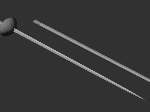 Pattern 1908 Cavalry Sword 3D Model