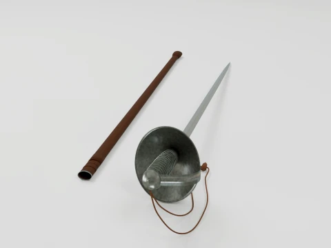 Pattern 1912 Cavalry Sword 3D Model