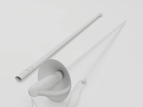 Pattern 1912 Cavalry Sword 3D Model