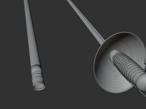 Pattern 1912 Cavalry Sword 3D Model