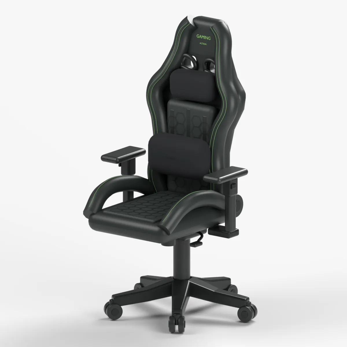 Gaming Chair 3D Model .c4d .max .obj .3ds .fbx .stl .blend 