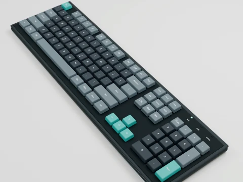 Computer Keyboard 3D Model