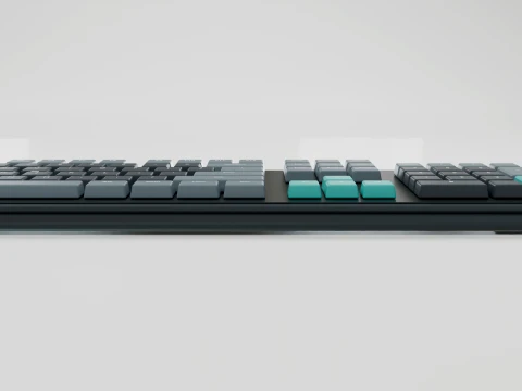 Computer Keyboard 3D Model