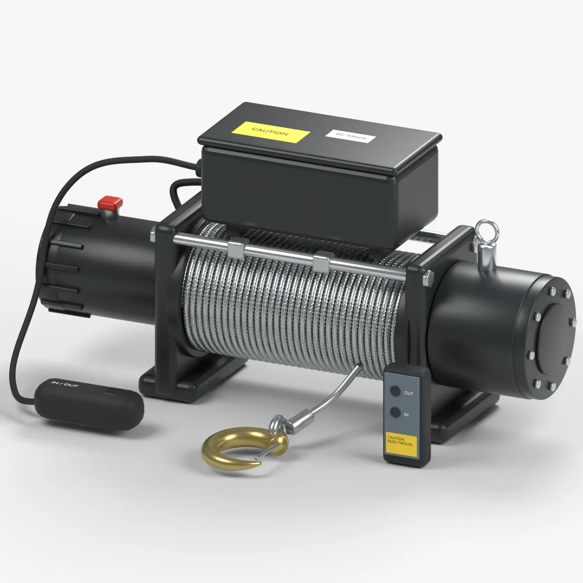 Winch 3D Model .c4d .max .obj .3ds .fbx .stl .blend