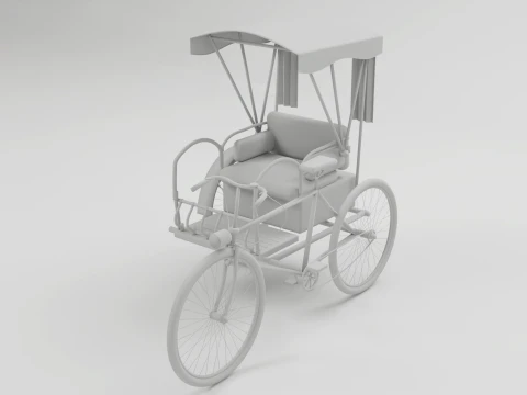 Trishaw 3D Model