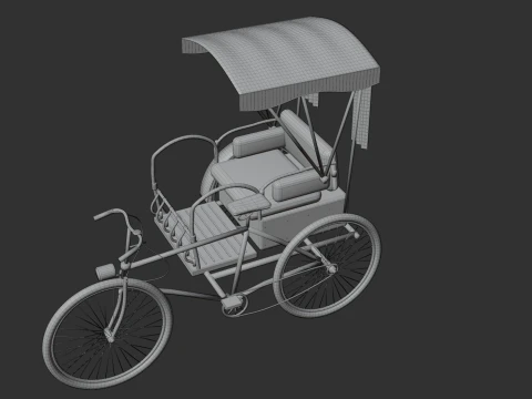 Trishaw 3D Model