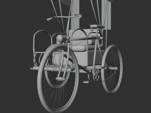 Trishaw 3D Model