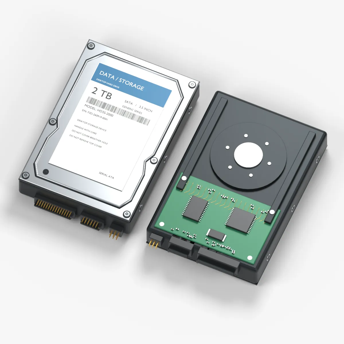 Generic Hard Drive 3Dモデル .c4d .max .obj .3ds .fbx .stl .blend 
