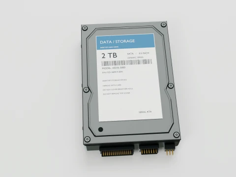 Generic Hard Drive 3Dモデル