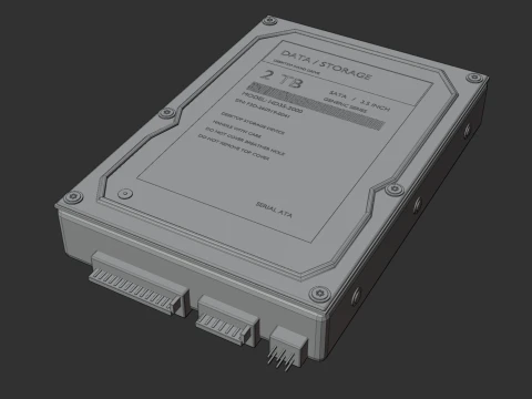 Generic Hard Drive 3Dモデル