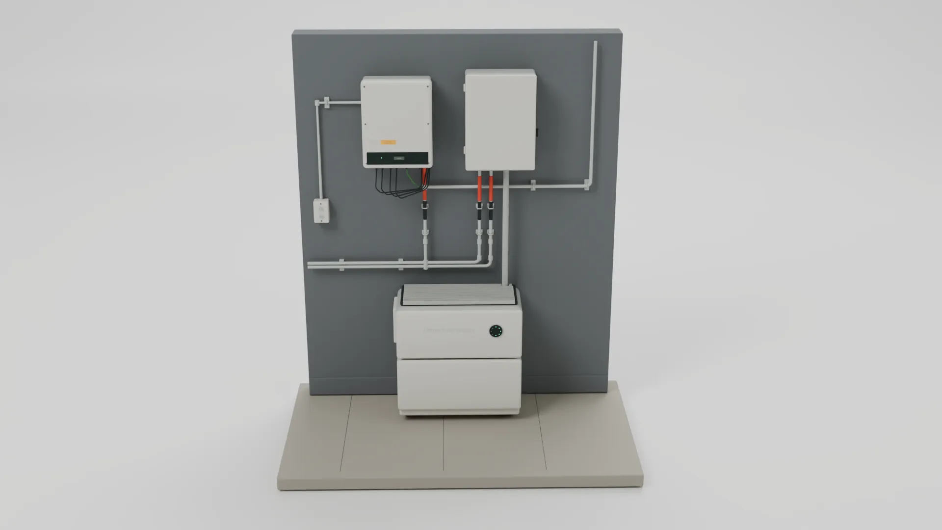 Solar Installation 3D Model .c4d .max .obj .3ds .fbx .stl .blend