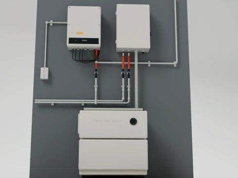 Solar Installation 3D Model