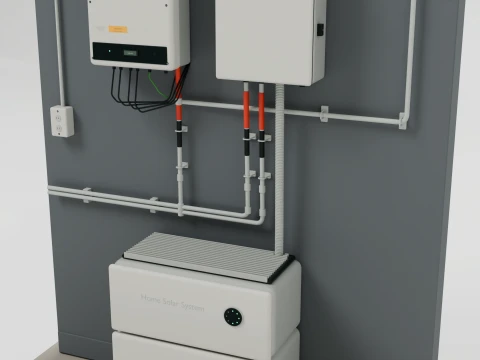 Solar Installation 3D Model