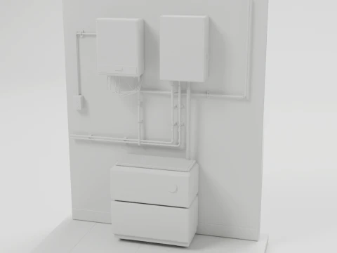 Solar Installation 3D Model