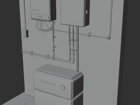 Solar Installation 3D Model
