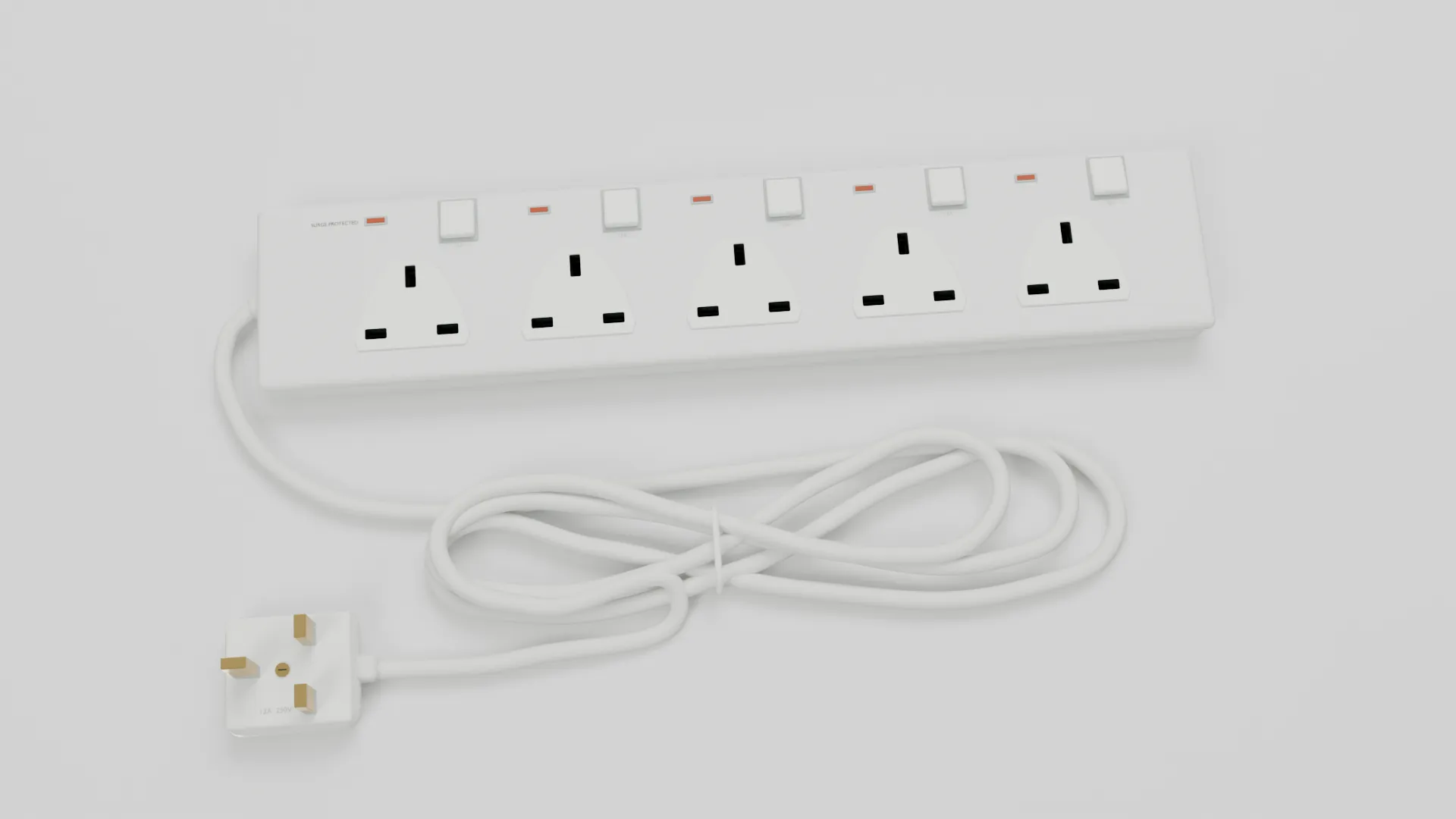 Extension Strip 3D Model .c4d .max .obj .3ds .fbx .stl .blend