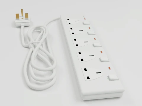 Extension Strip 3D Model