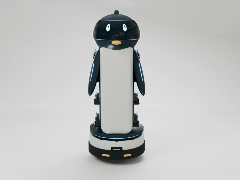 펭귄 서빙 로봇 3D 모델