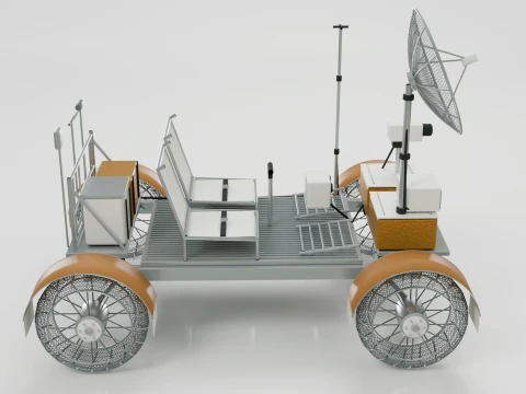 Moon Rover 3D Model