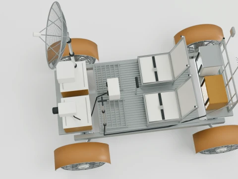 Moon Rover 3D Model