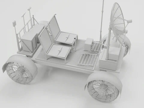 Moon Rover 3D Model