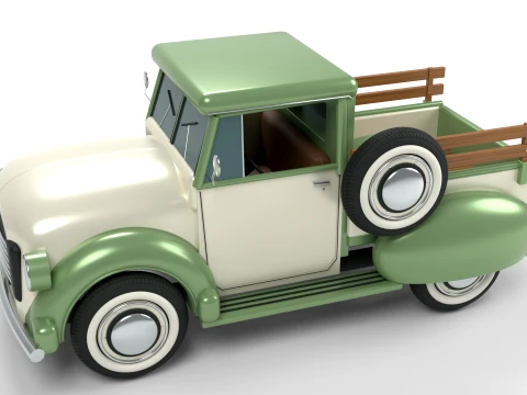 Vintage Pickup Truck 3D Model