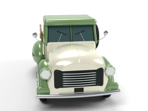 Vintage Pickup Truck 3D Model