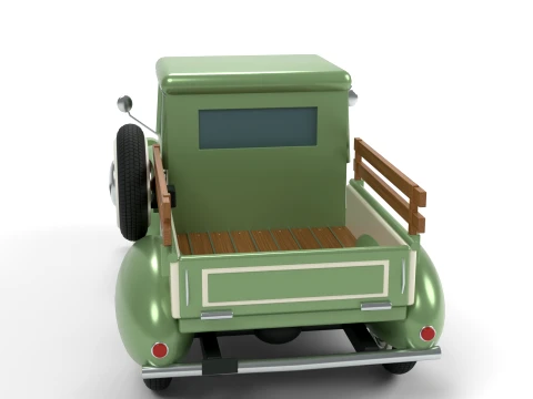 Vintage Pickup Truck 3D Model