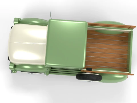 Vintage Pickup Truck 3D Model