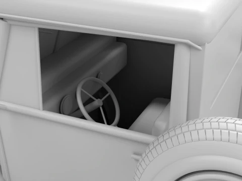 Vintage Pickup Truck 3D Model