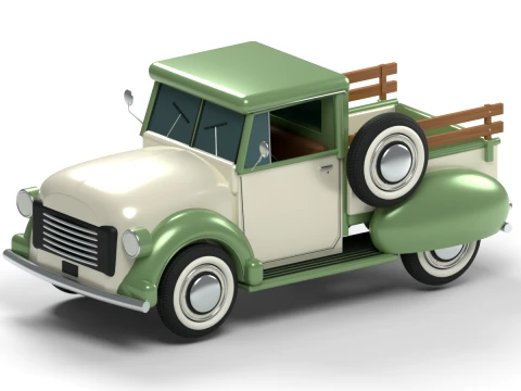 Camionnette d'&eacute;poque Modèle 3D
