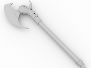 dragon battle axe 3D 모델