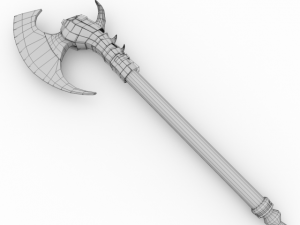 dragon battle axe 3D 모델