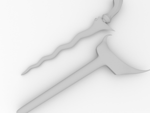 keris dagger Modello 3D