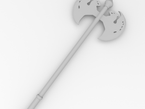 double dragon battle axe 3D Model