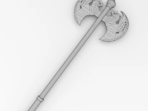 double dragon battle axe 3D Model