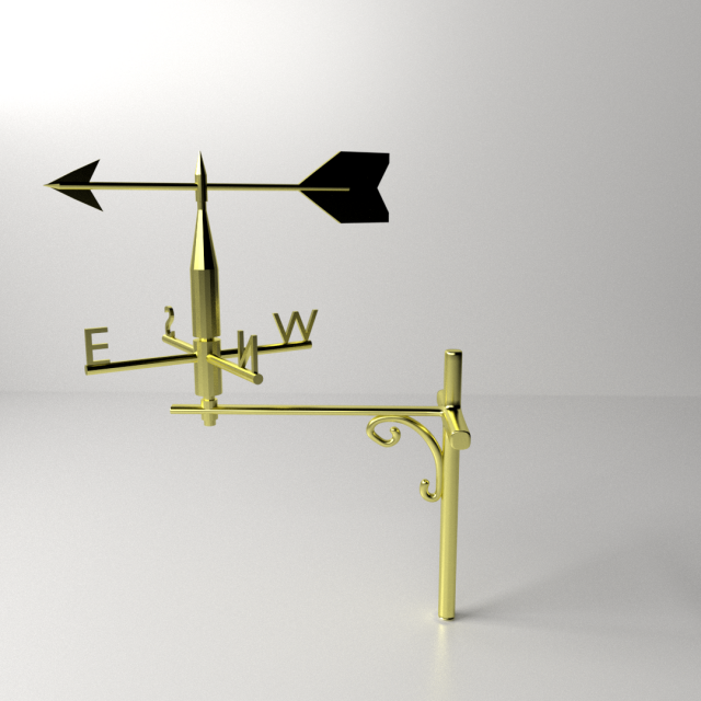 wind vane Modello 3D .c4d .max .obj .3ds .fbx .stl .blend 
