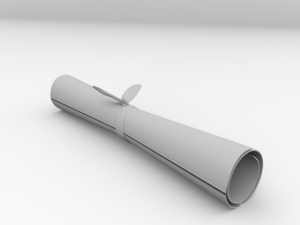 scroll 3D 모델